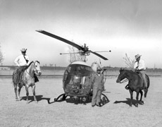 early helicopter and horsemen