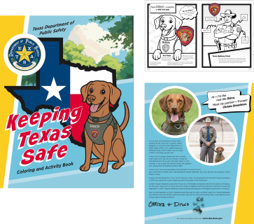 keep TX safe coloring pages
