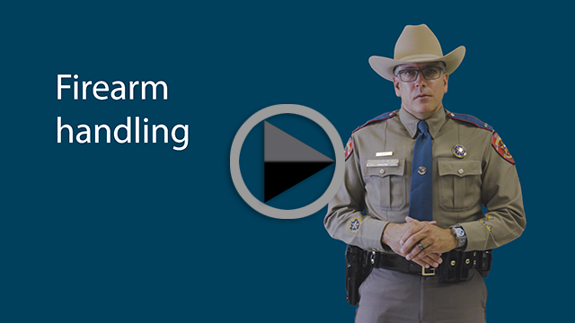 This video covers the handling and operation of a handgun, the basic components of most handguns, how to safely load and unload a handgun, and how to holster, un-holster and safely store a handgun. This video is presented by the Texas Department of Public Safety as part of House Bill 1927, the Firearm Carry Act of 2021.