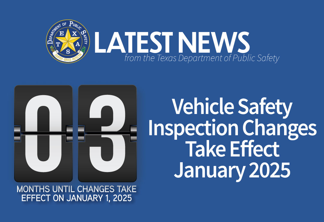 Three Months Until Vehicle Safety Inspection Changes