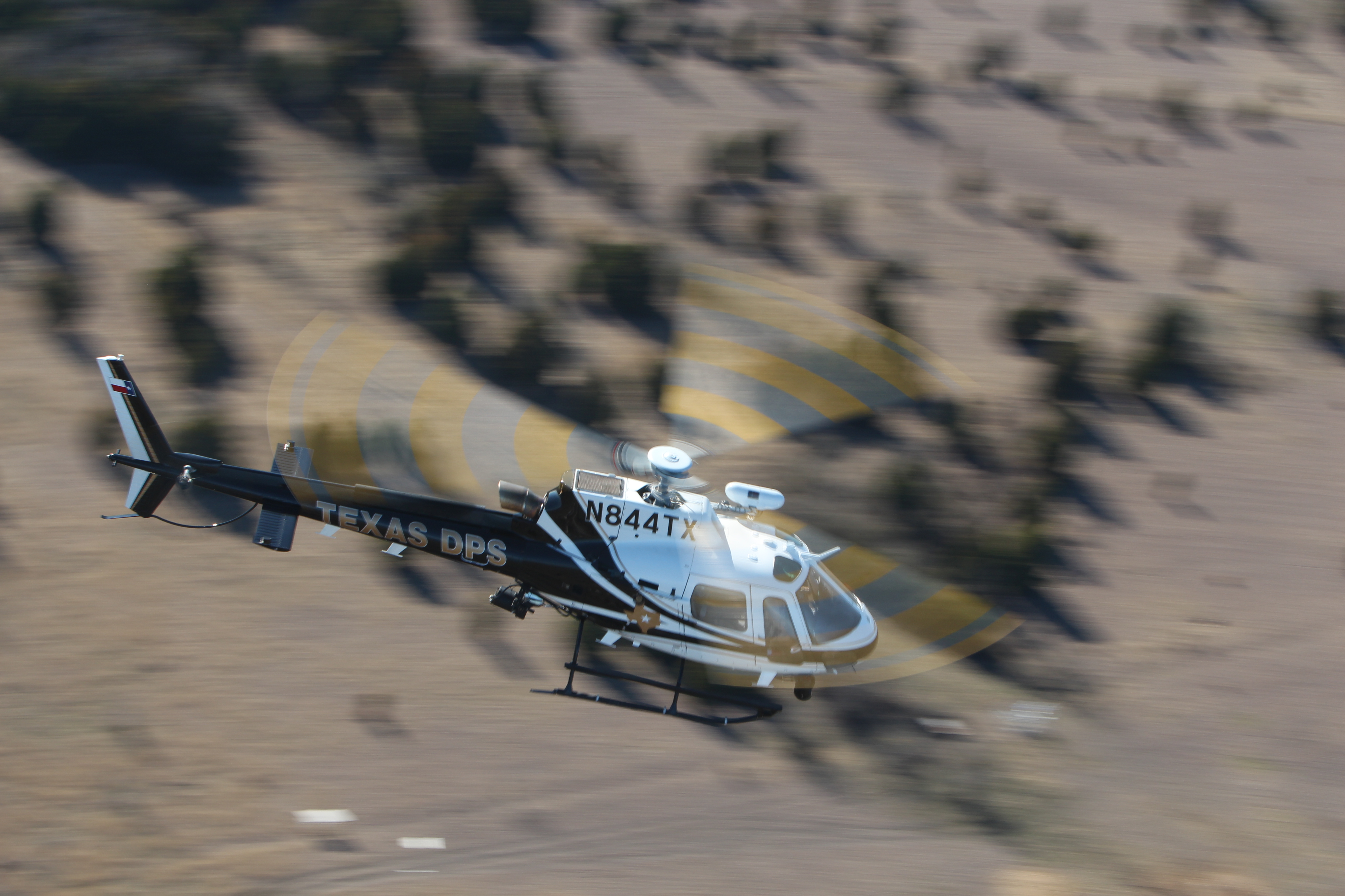 DPS helicopter heading to call
