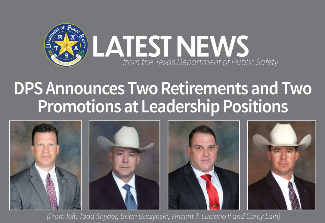 DPS Announces Two Retirements and Two Promotions at Leadership Positions