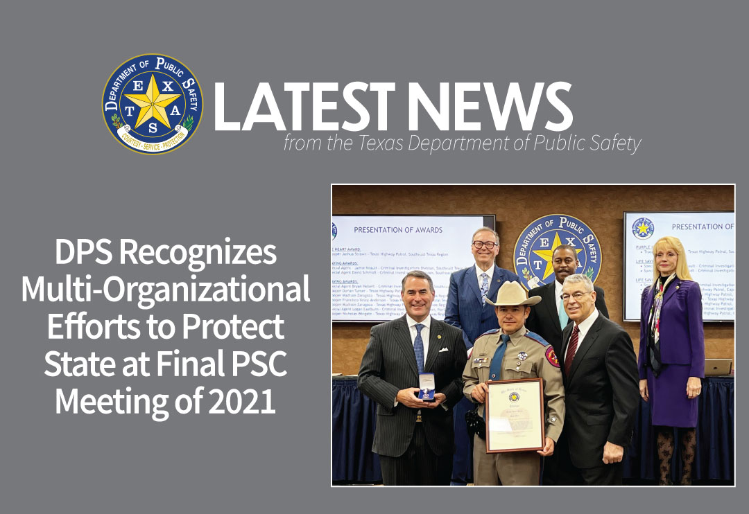 DPS Recognizes Multi Organizational Efforts to Protect State at