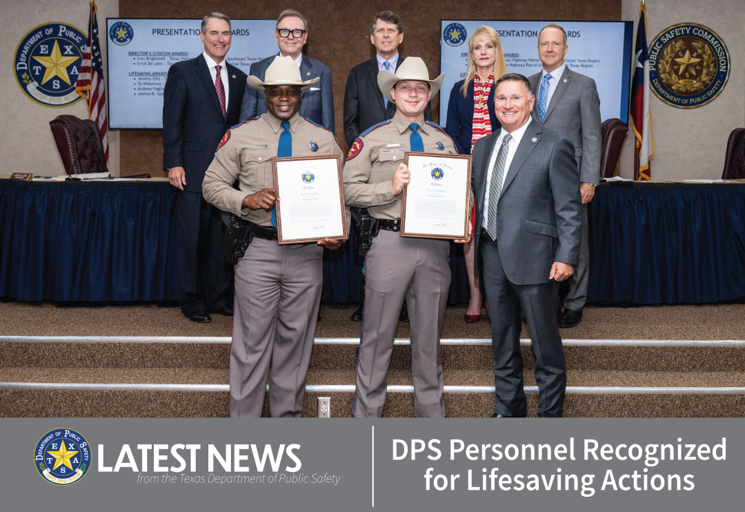 DPS Personnel Recognized for Lifesaving Actions  
