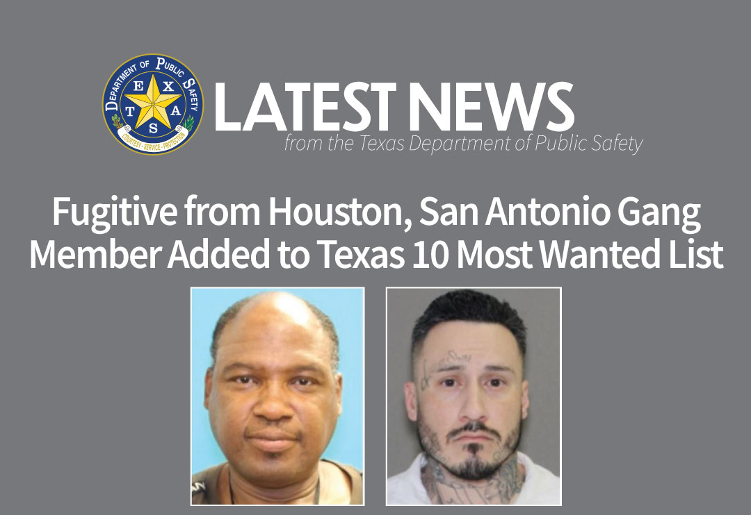 Two Fugitives Added to Top 10 List