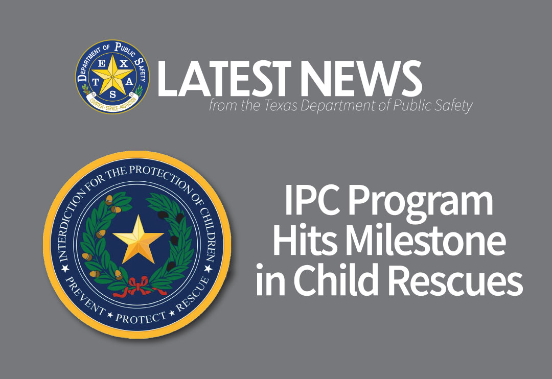 IPC Program Hits Milestone in Child Rescues PR Graphic