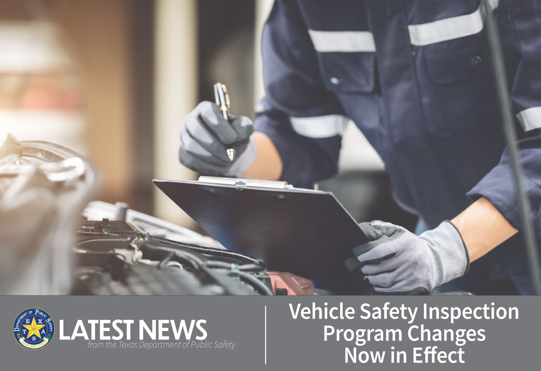 Vehicle Safety Inspection Changes IN EFFECT Graphic