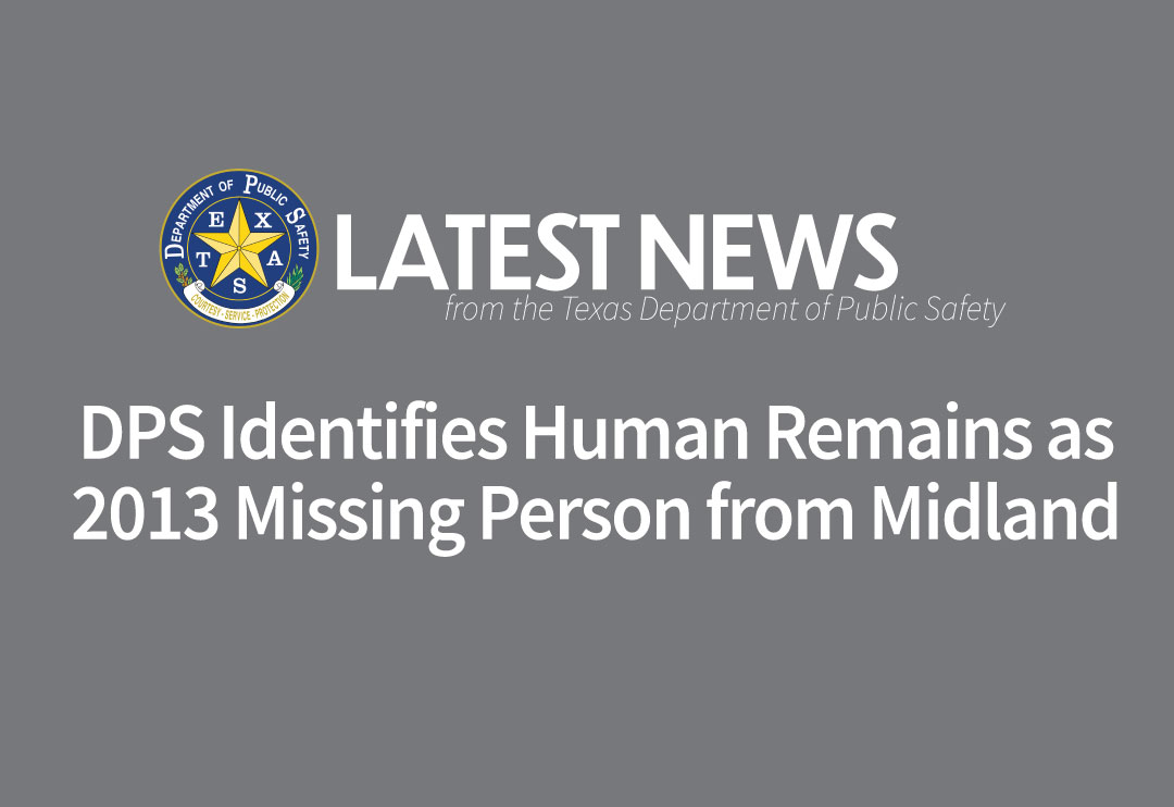 Remains Identified as Missing Person 