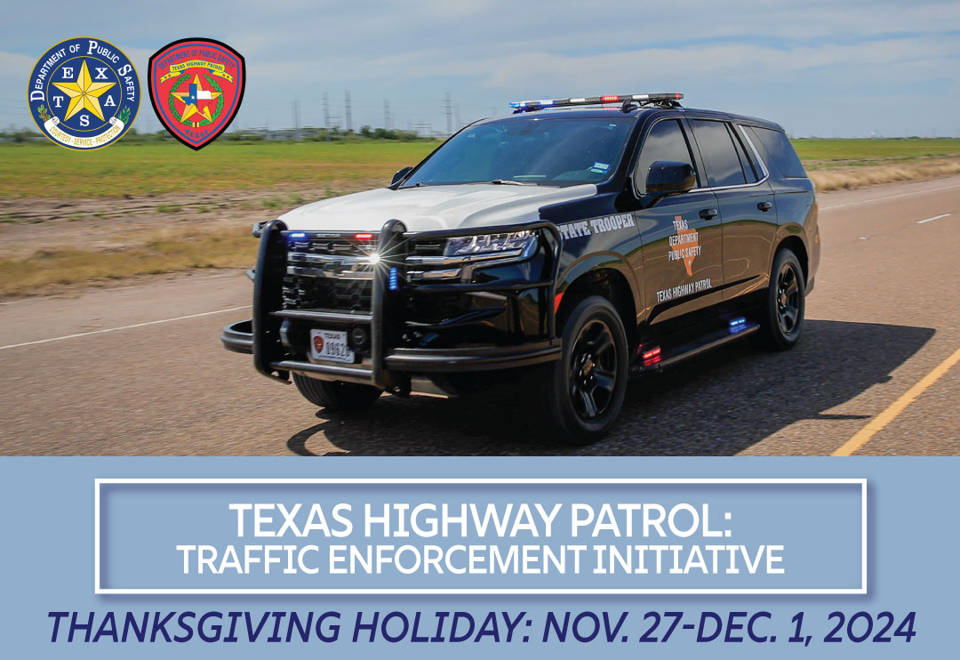 DPS Increases Traffic Enforcement for Thanksgiving Holiday