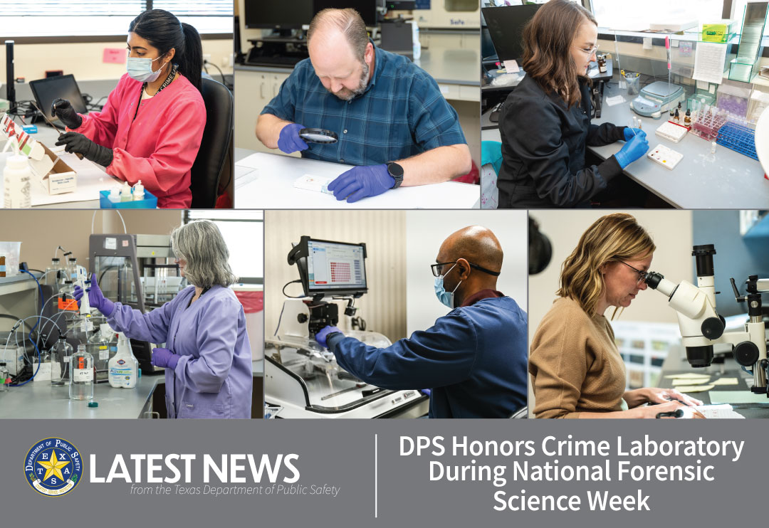 DPS Honors Crime Laboratory During National Forensic Science Week