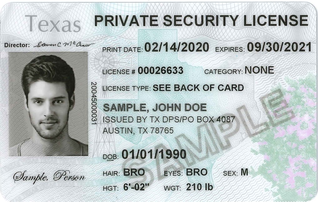 How To Get Security License In Texas / New Texas Driver S License Features Youtube / There are