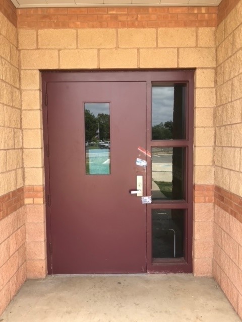 Outside School Door