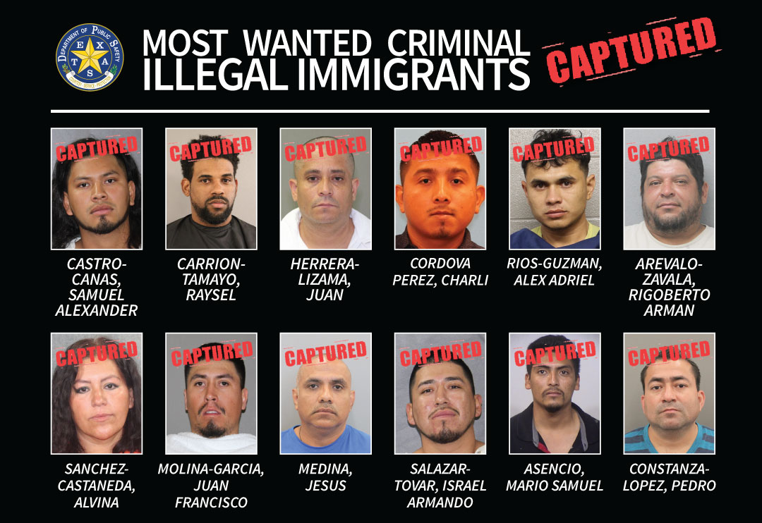 Criminal Illegal Immigrants of Interest Arrested