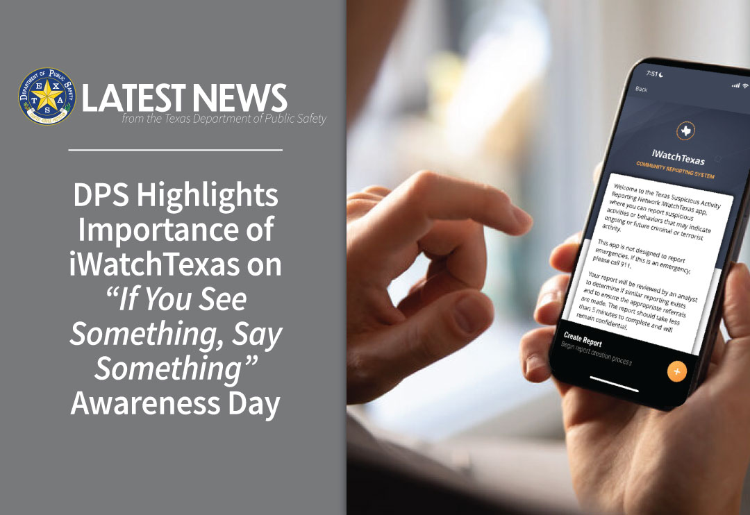 “If You See Something, Say Something” Awareness Day
