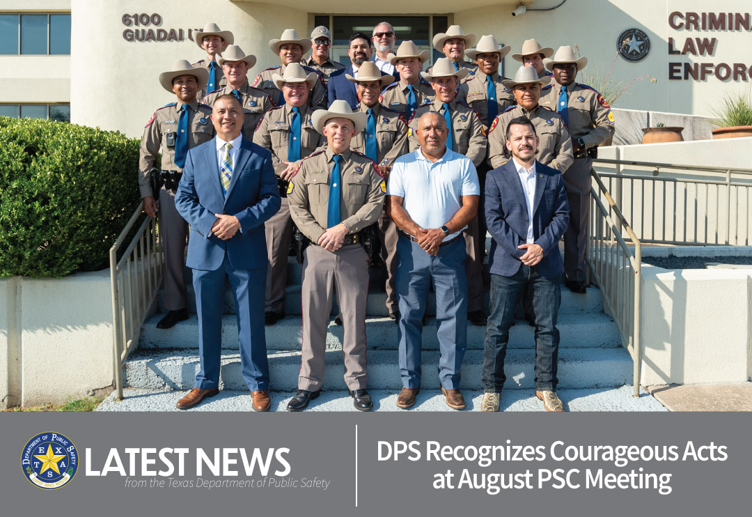 DPS Recognizes Courageous Acts at August PSC Meeting