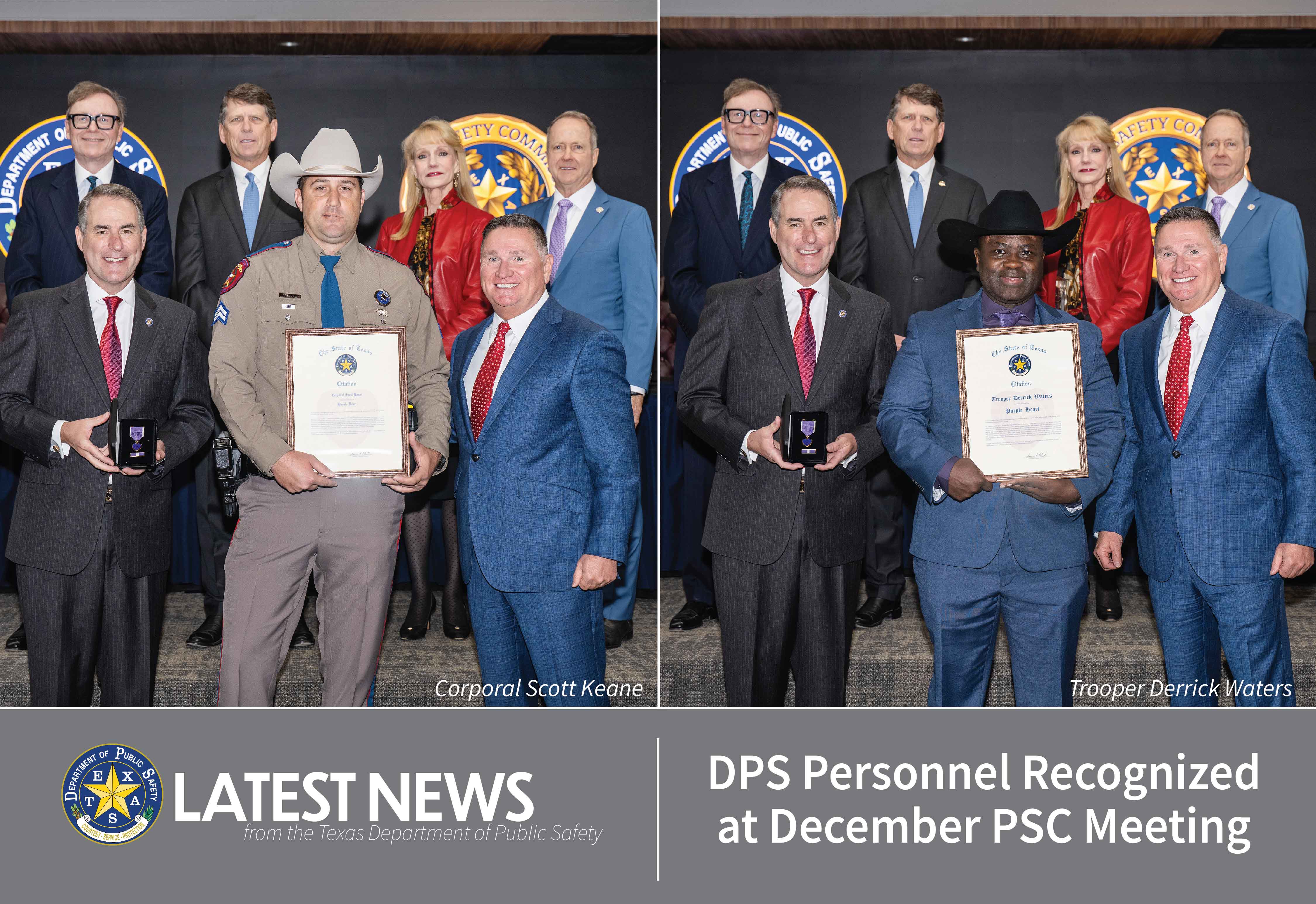  DPS Personnel Recognized at December PSC Meeting  