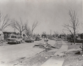 A tornado that hit Wichita Falls in April 1979 killed at least 44 people and left thousands homeless, including 10 DPS employees.