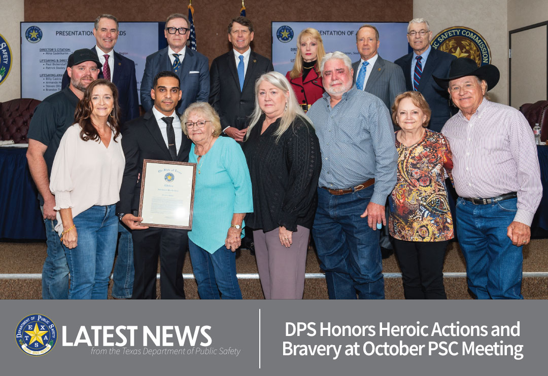 DPS Honors Heroic Actions and Bravery at October PSC Meeting