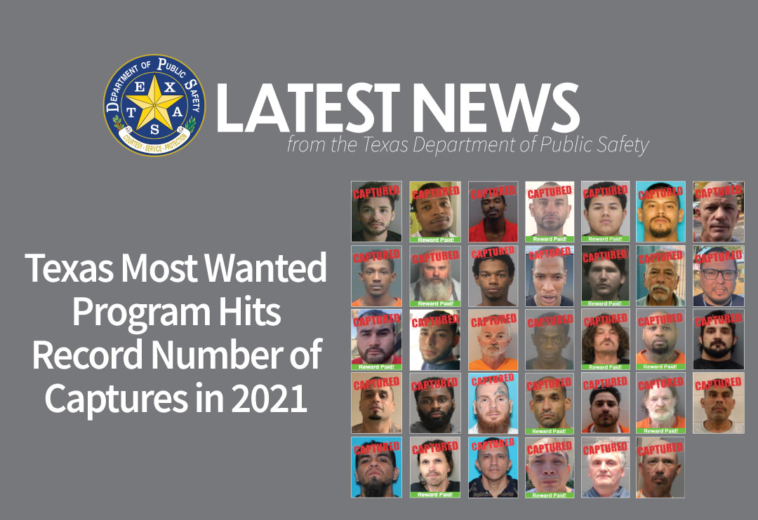 Top 10 Most Wanted Program Captures 2021