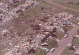 DPS responded to a massive tornado that hit the West Texas town of Saragosa in 1988.