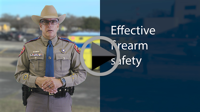 This video illustrates effective firearm safety including the four most important firearms safety rules and how to properly unload a firearm. This video is presented by the Texas Department of Public Safety as part of House Bill 1927, the Firearm Carry Act of 2021.