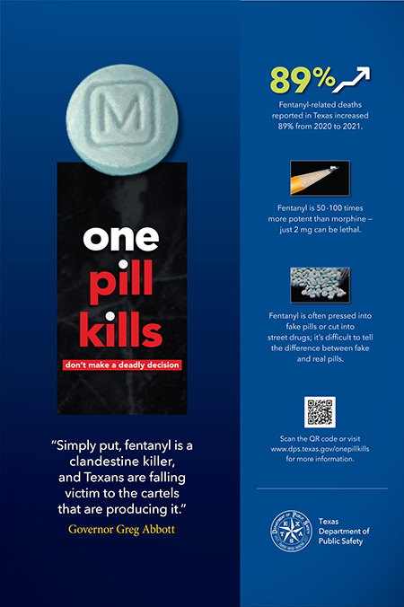 Fentanyl: One pill kills  Department of Public Safety