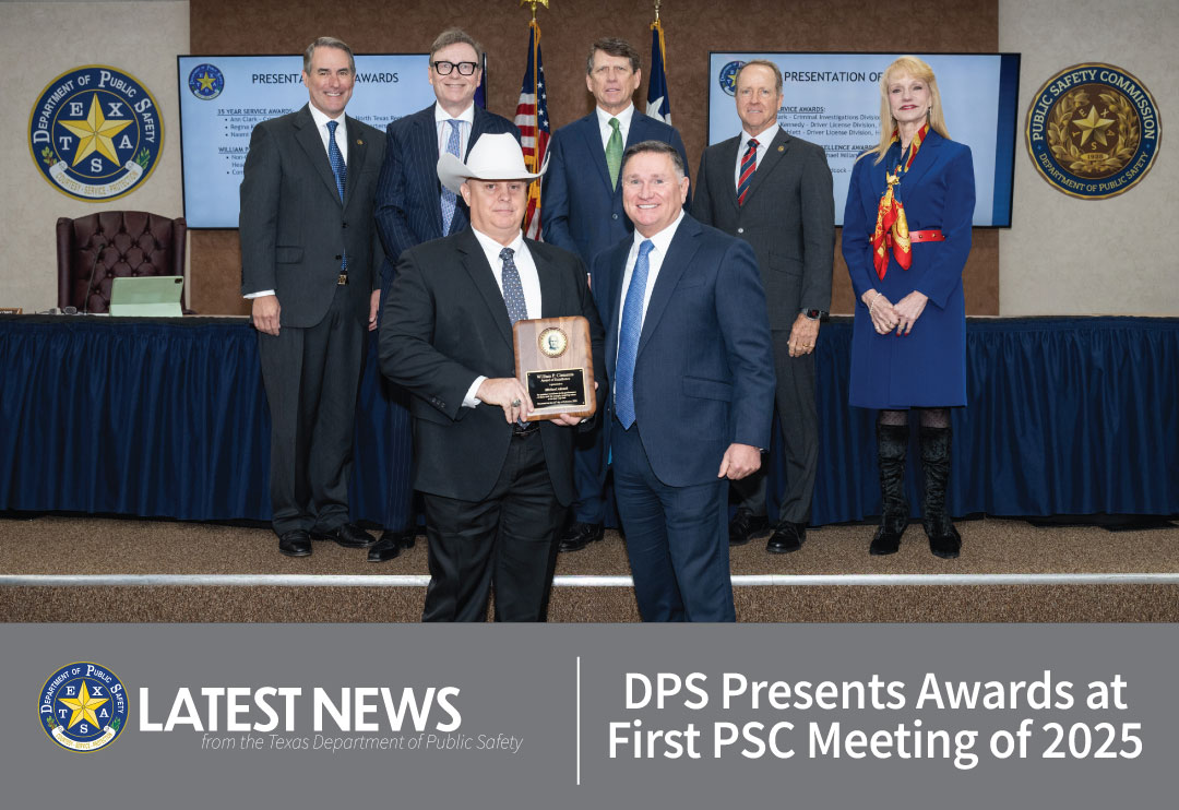 DPS Presents Awards at First PSC Meeting of 2025